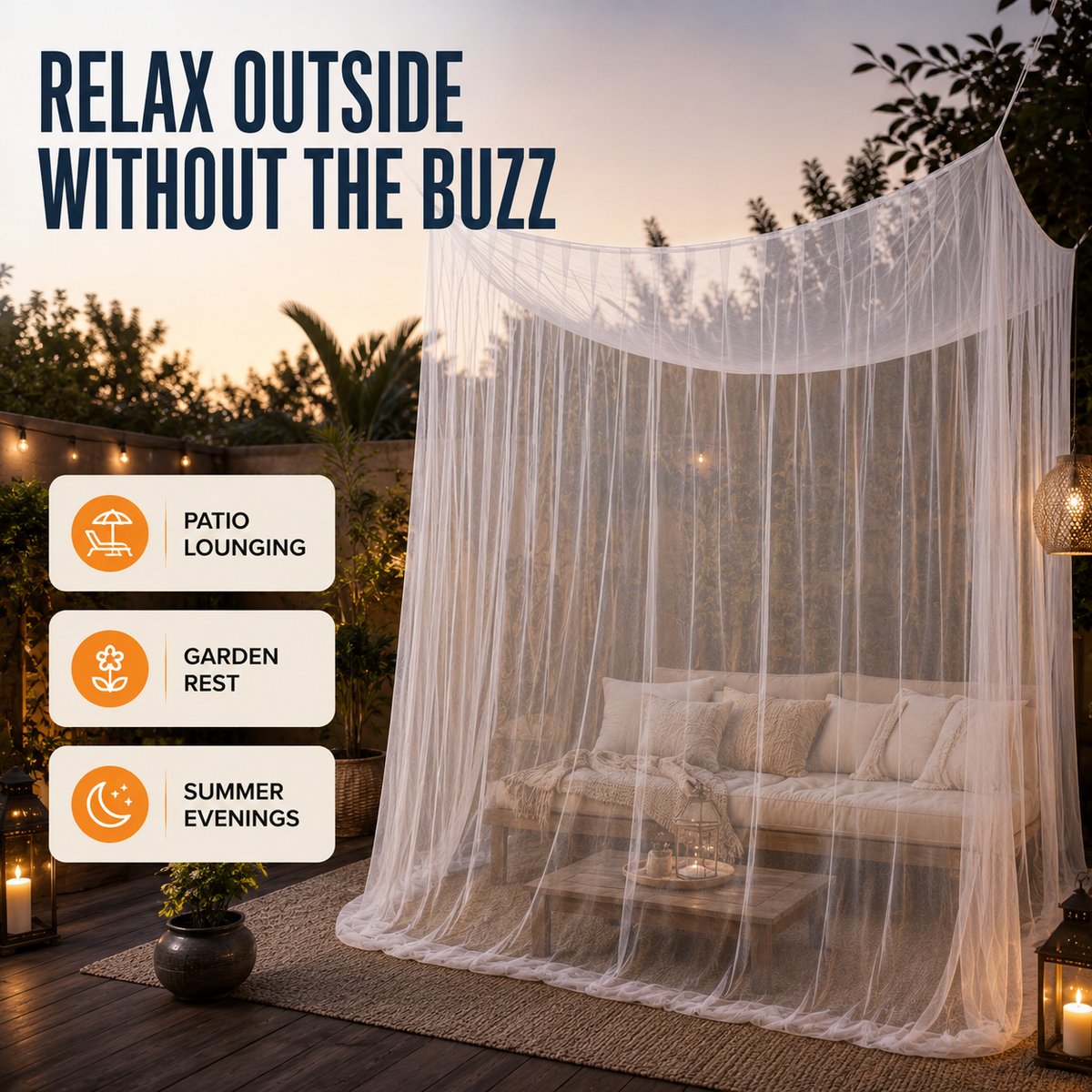 Extra Large Hanging Mosquito Net