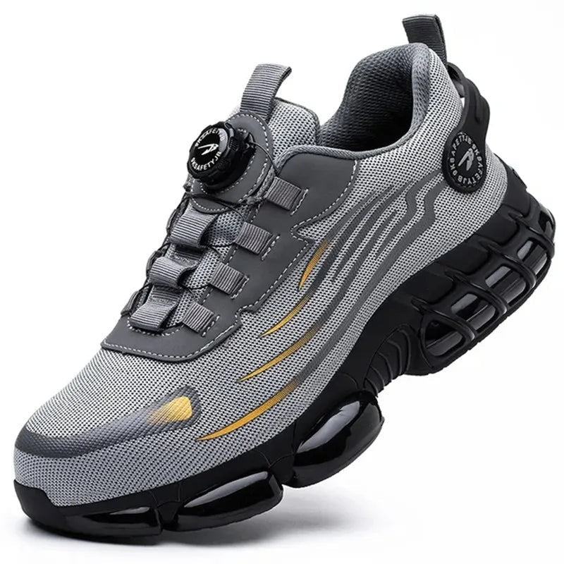 Extra Wide Breathable Safety Shoes with Arch Support