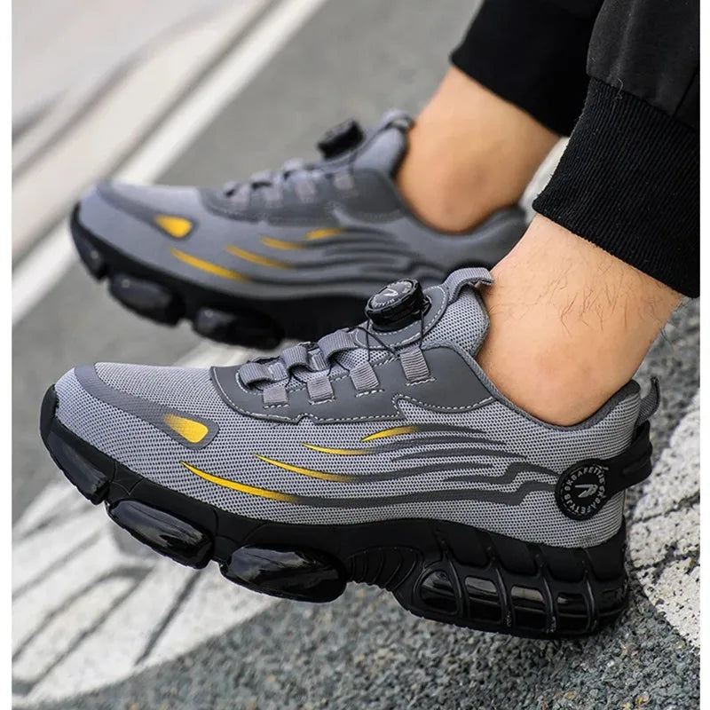 Extra Wide Breathable Safety Shoes with Arch Support