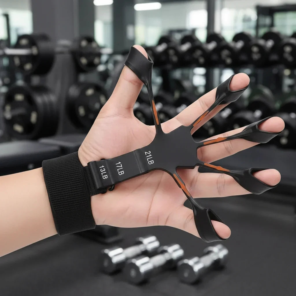 Finger and Hand Exerciser with 6 Resistance Levels for Improved Grip Strength and Flexibility