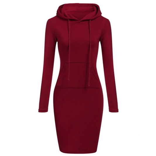 Fitted Hoodie Dress