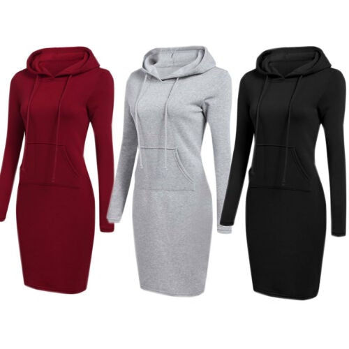 Fitted Hoodie Dress