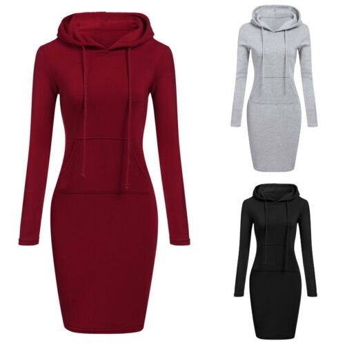 Fitted Hoodie Dress