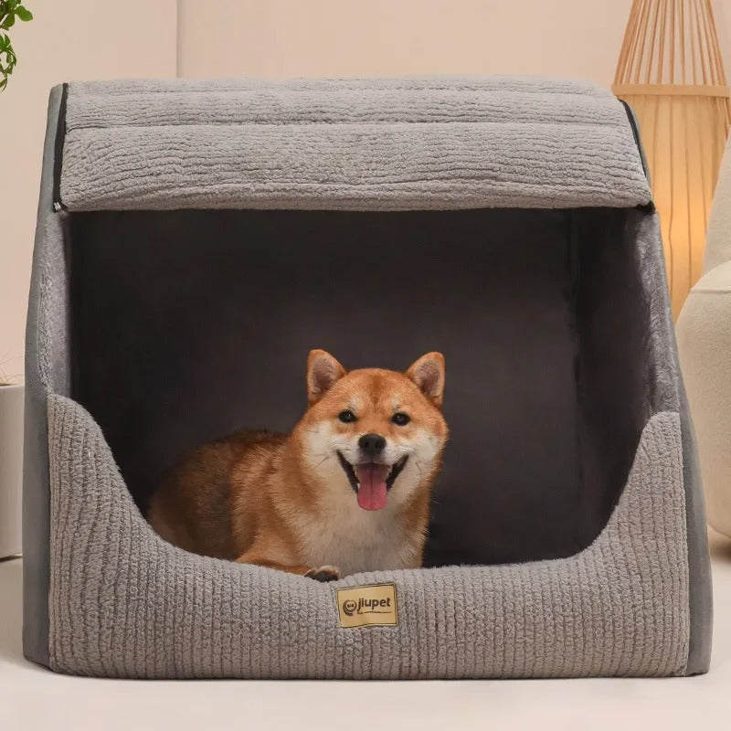Flannel Dog Tent for Comfort and Warmth – Detachable
