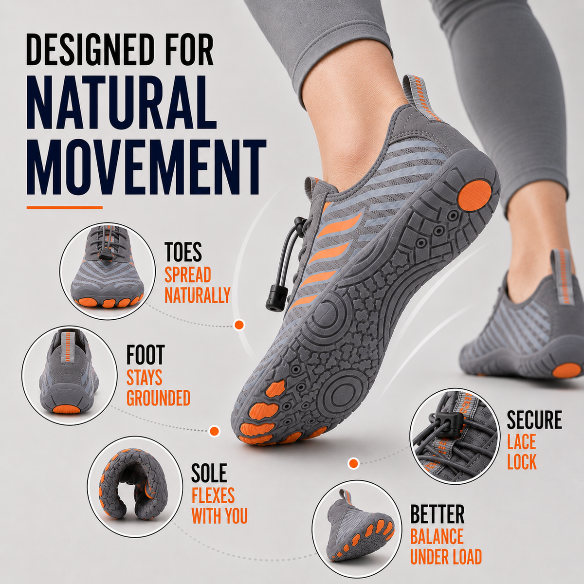 Flat-Sole Barefoot Gym Training Shoes