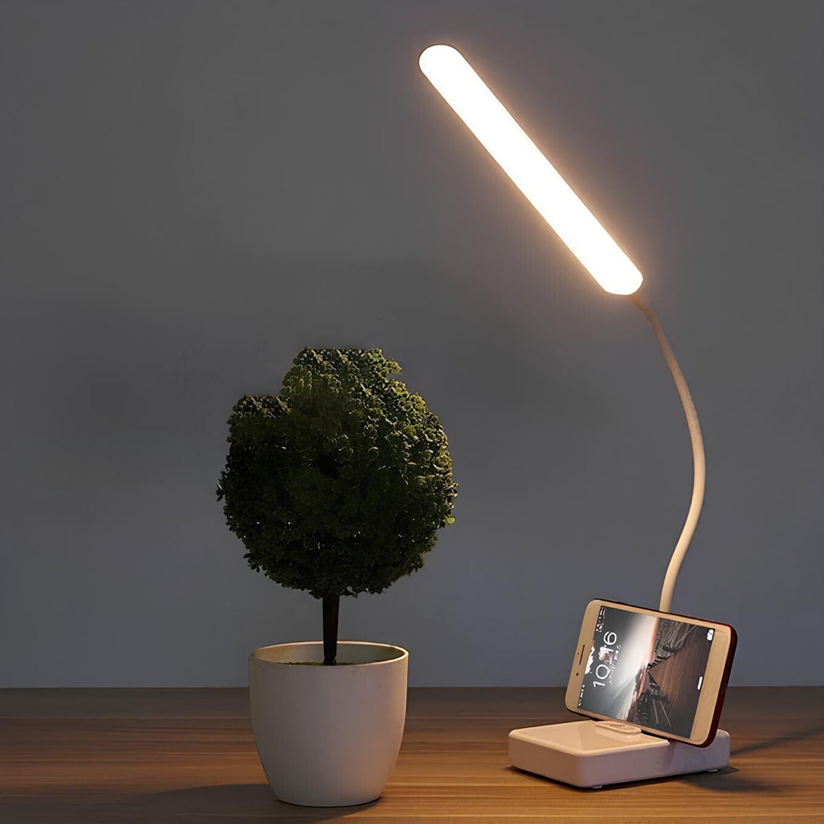 Flexible Rechargeable LED Desk Lamp with 3 Color Temperatures
