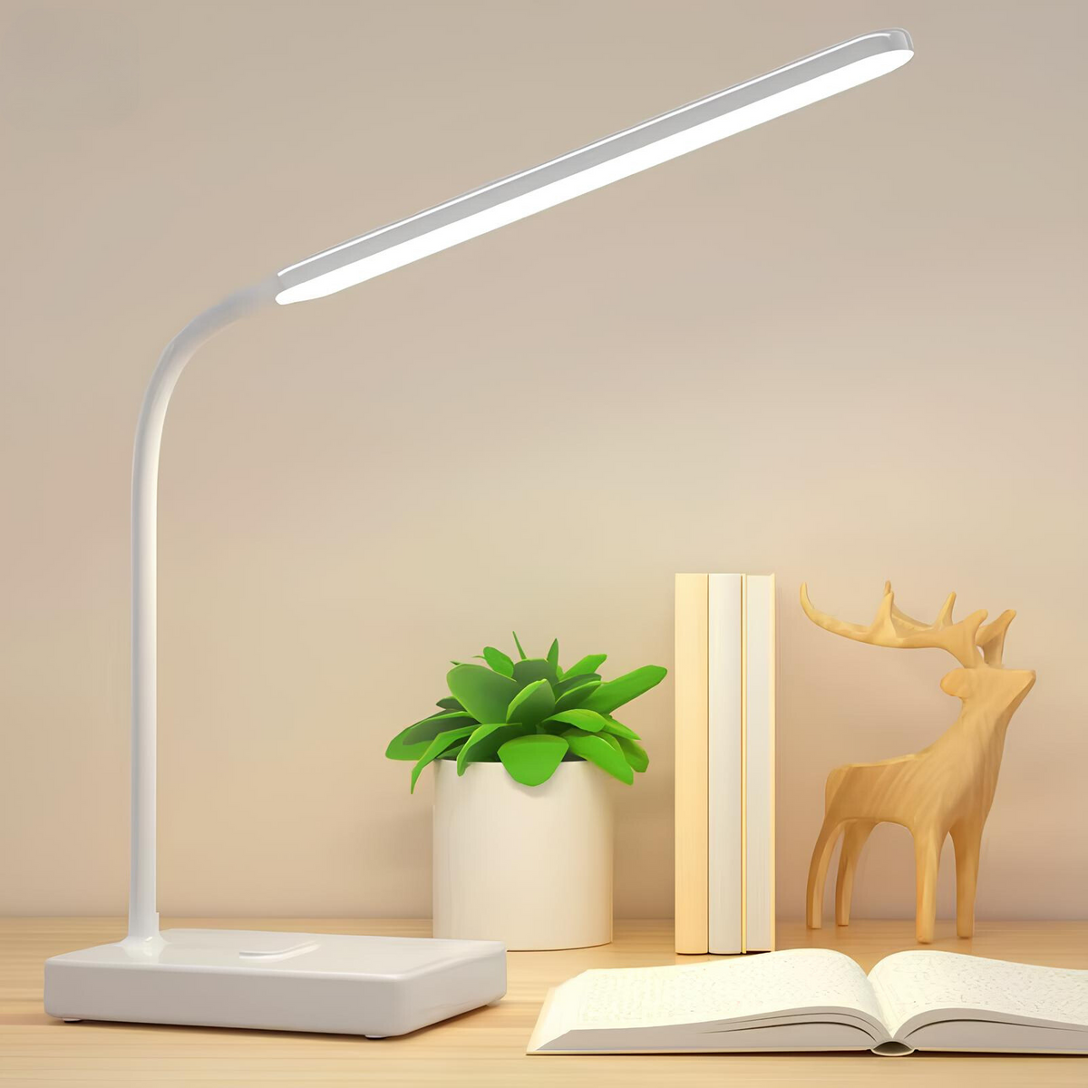 Flexible Rechargeable LED Desk Lamp with 3 Color Temperatures