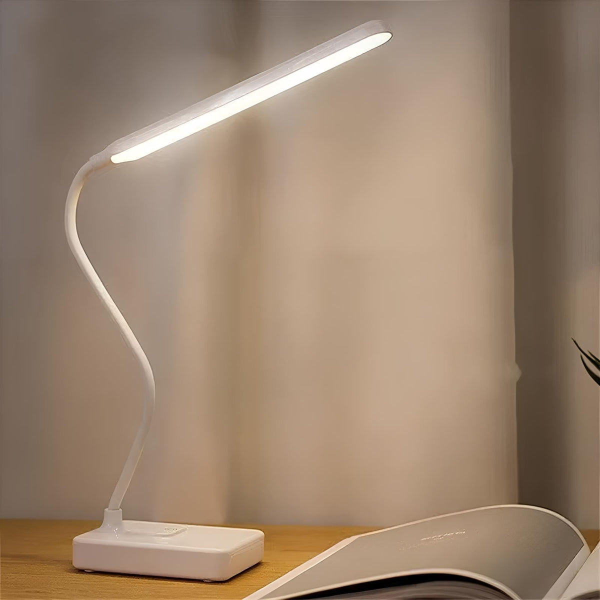 Flexible Rechargeable LED Desk Lamp with 3 Color Temperatures