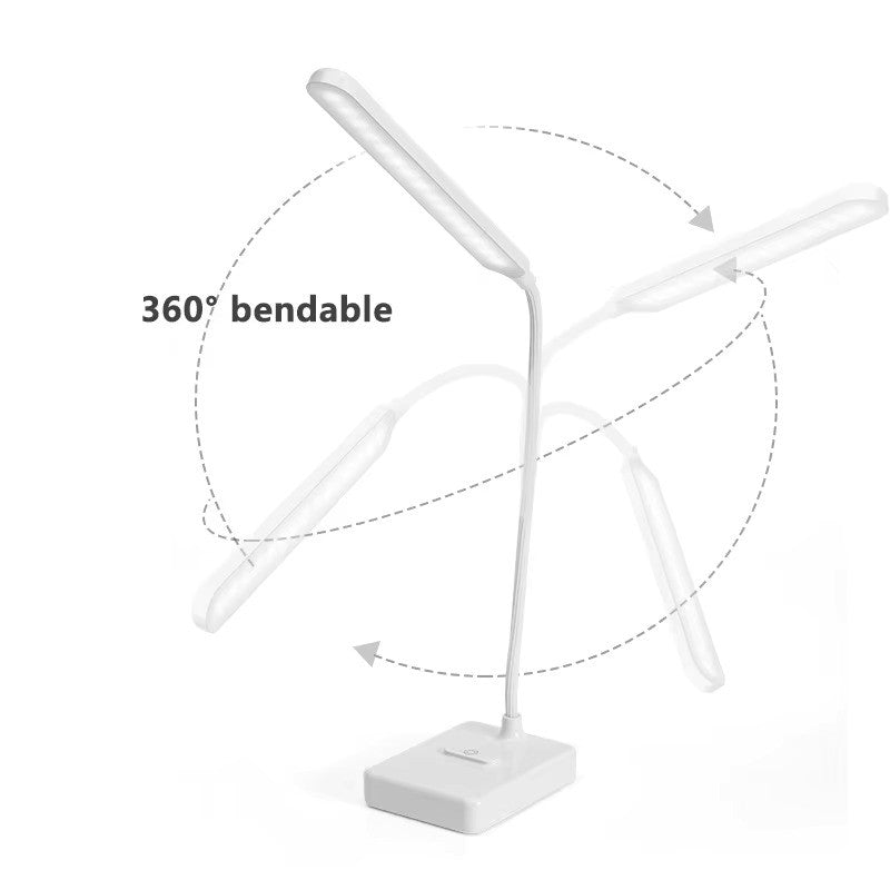 Flexible Rechargeable LED Desk Lamp with 3 Color Temperatures