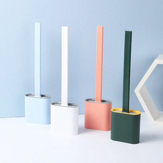 Flexible Silicone Head Toilet Brush with Modern Design for Easy and Hygienic Cleaning