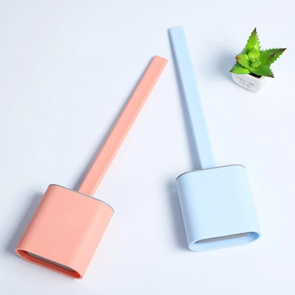 Flexible Silicone Head Toilet Brush with Modern Design for Easy and Hygienic Cleaning