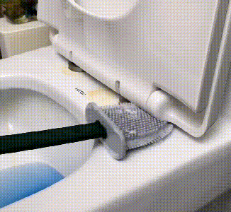 Flexible Silicone Head Toilet Brush with Modern Design for Easy and Hygienic Cleaning