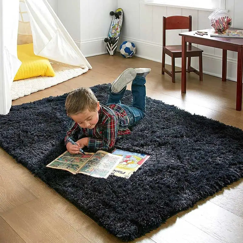 Fluffy Ultra-Soft Non-Slip Rug with Memory Foam Cushion