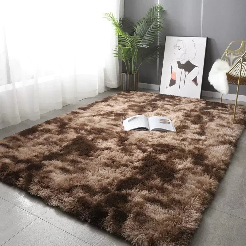 Fluffy Ultra-Soft Non-Slip Rug with Memory Foam Cushion