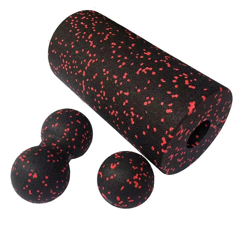 Foam Roller and Massage Ball Set for Workout