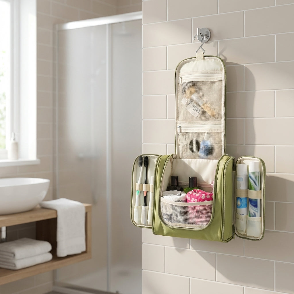 Foldable Hanging Toiletry Bag