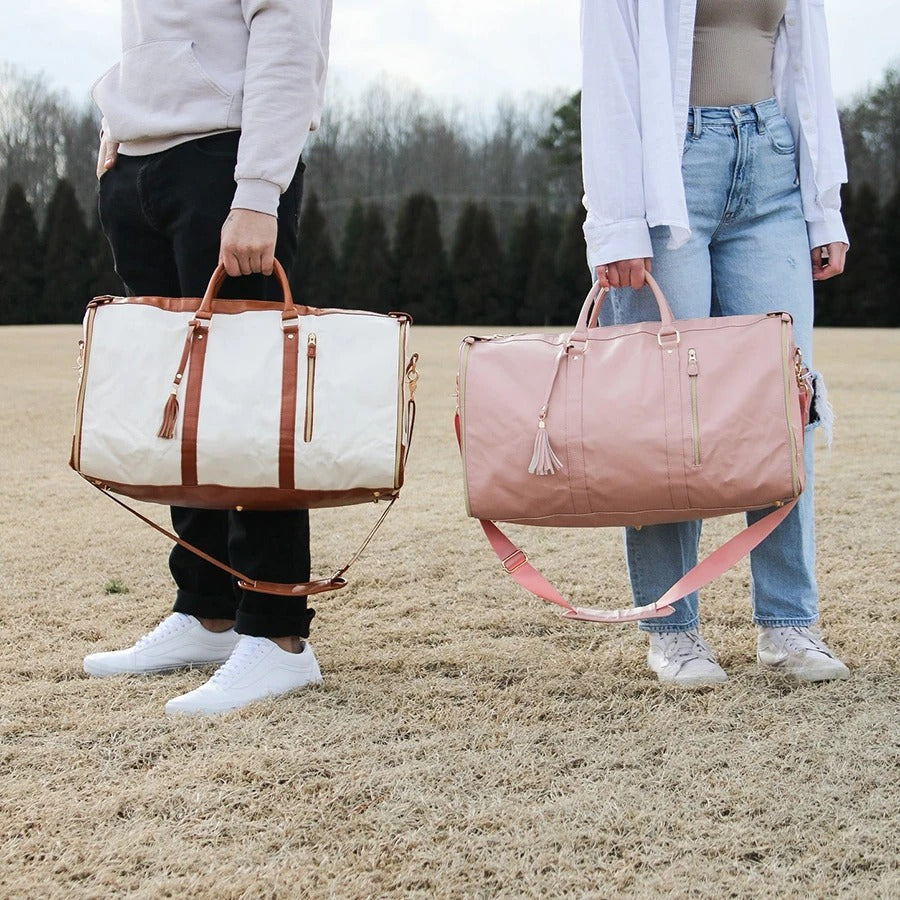 Foldable Multi-Compartment Travel Carry-On Bag
