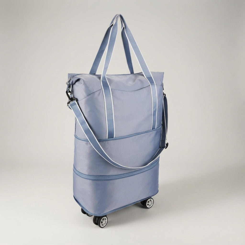Foldable Rolling Duffle Travel Bag with Wheels – Compact & Flexible