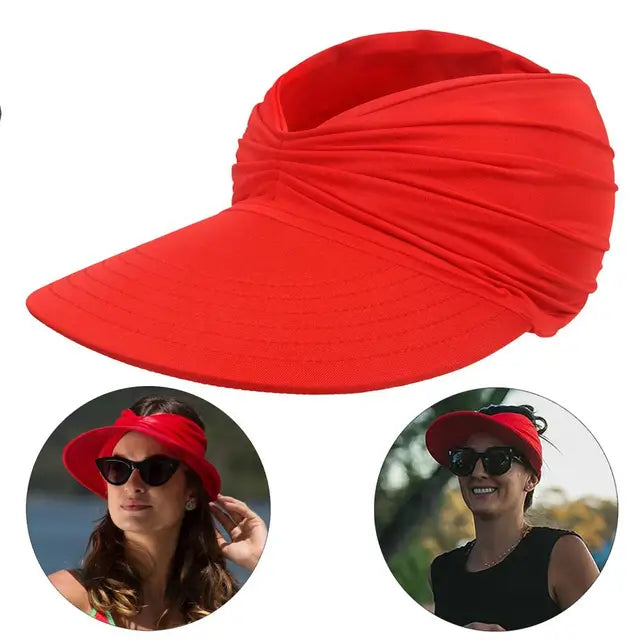 Foldable Wide-Brim Sun Hat with UV Protection - Breathable