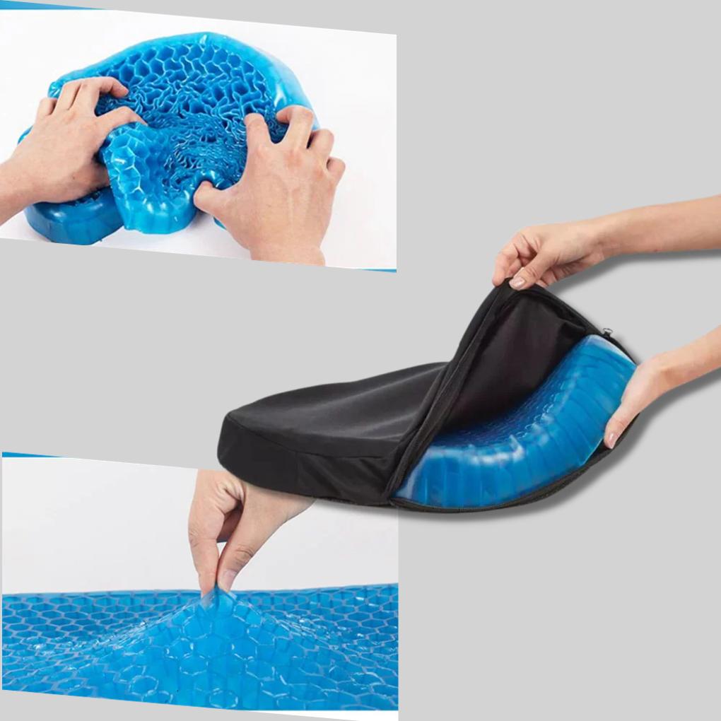 Gel Comfort Seat Pad with Honeycomb Support