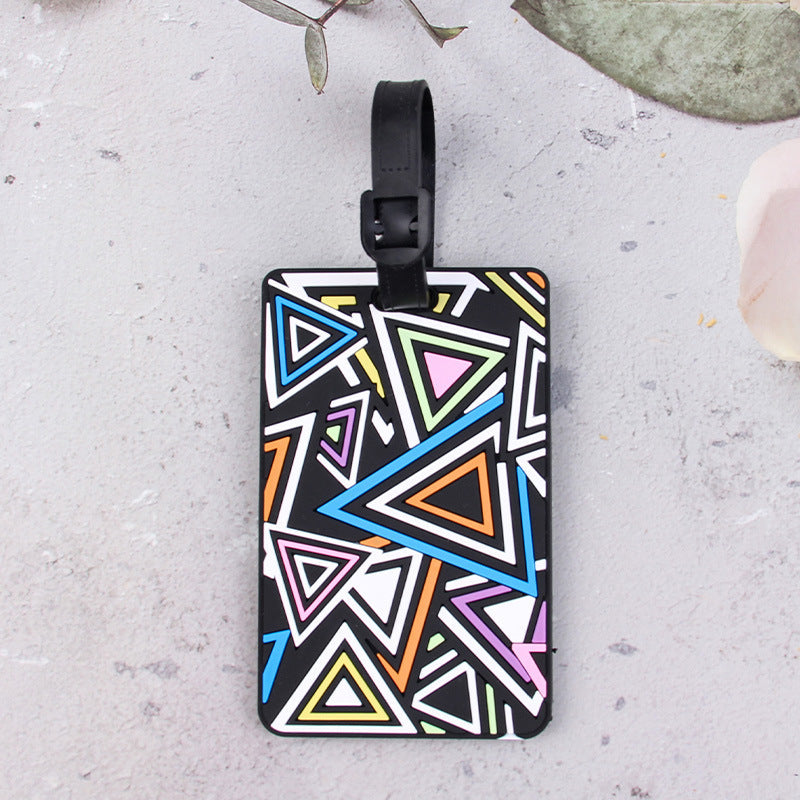 Geometric Pattern Luggage Tag