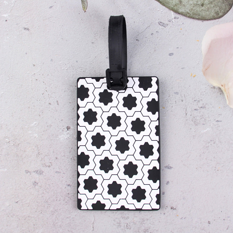 Geometric Pattern Luggage Tag
