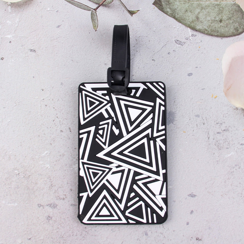 Geometric Pattern Luggage Tag