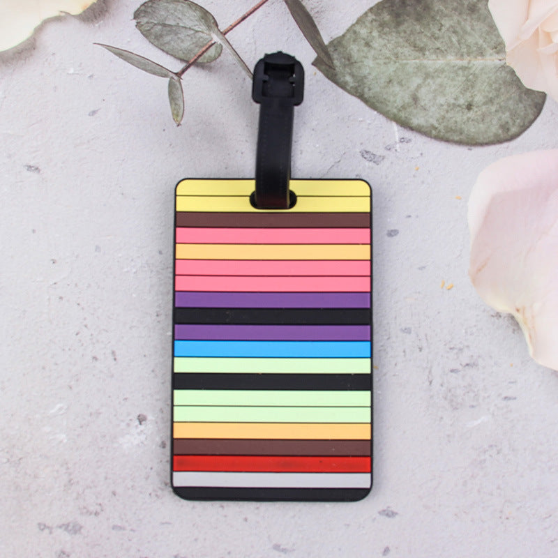 Geometric Pattern Luggage Tag