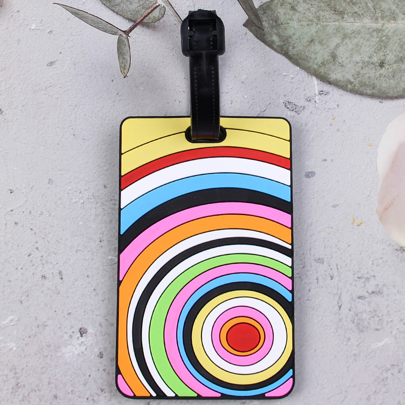 Geometric Pattern Luggage Tag