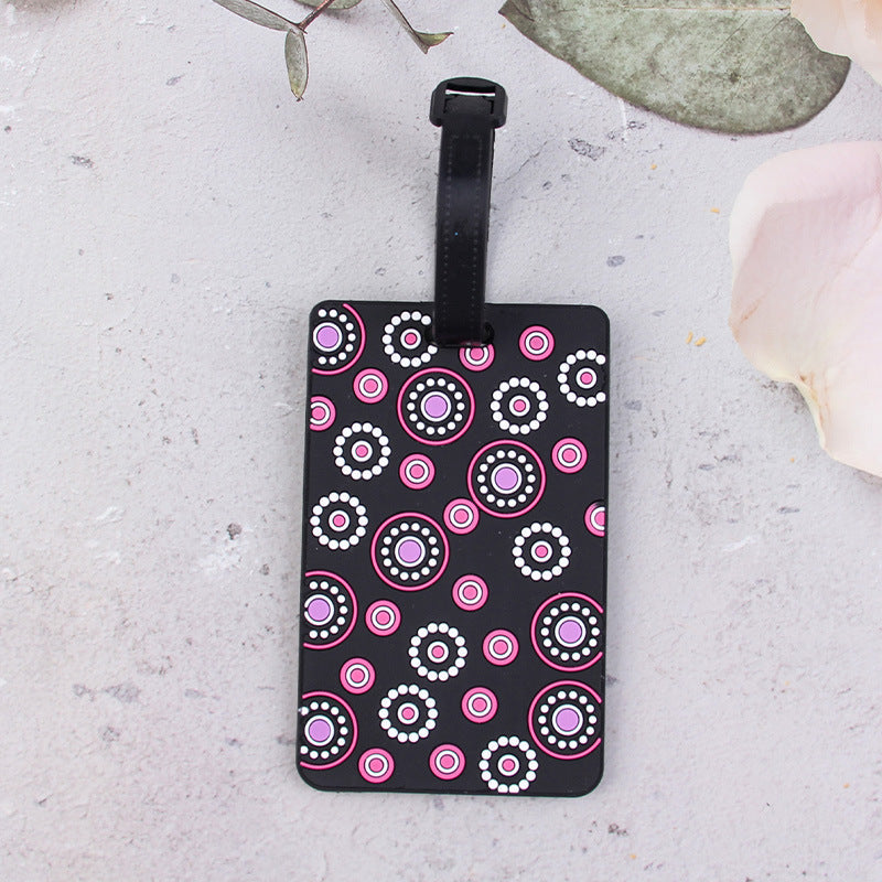 Geometric Pattern Luggage Tag