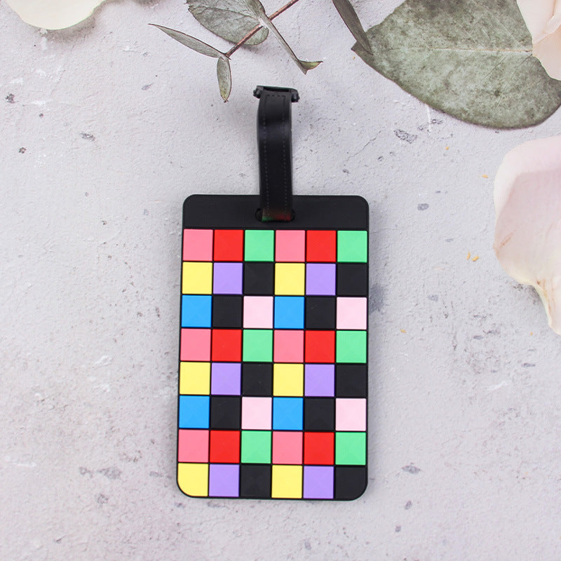 Geometric Pattern Luggage Tag