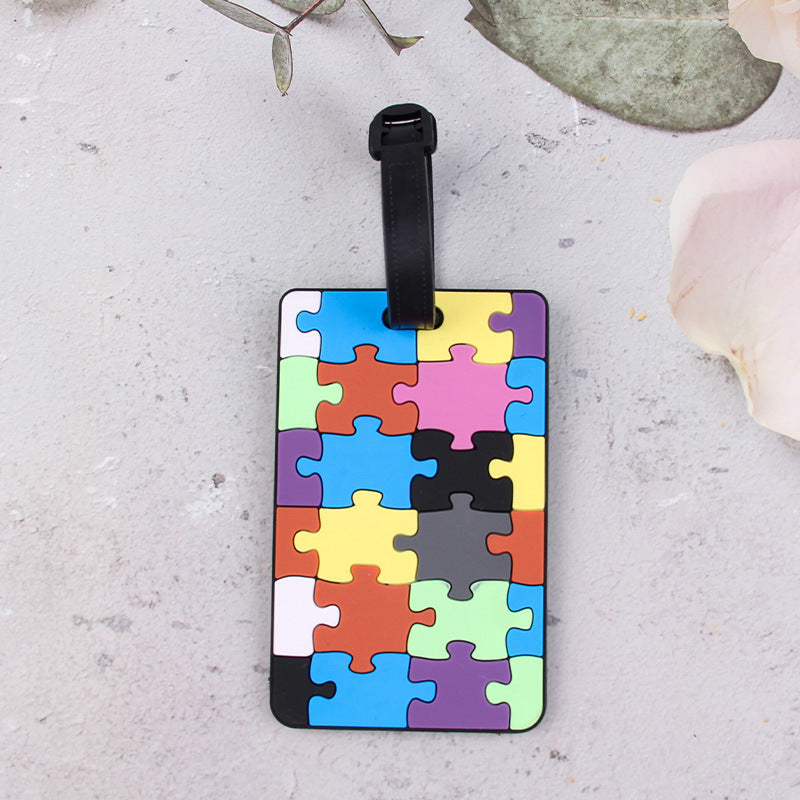 Geometric Pattern Luggage Tag