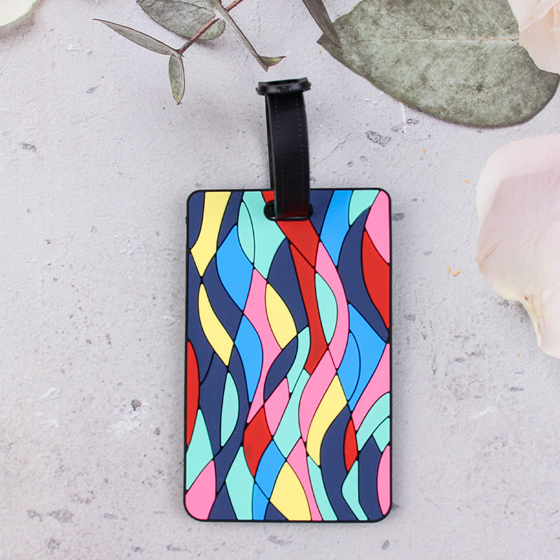 Geometric Pattern Luggage Tag