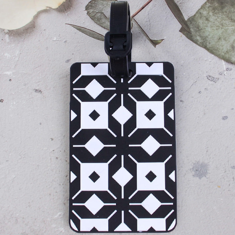 Geometric Pattern Luggage Tag