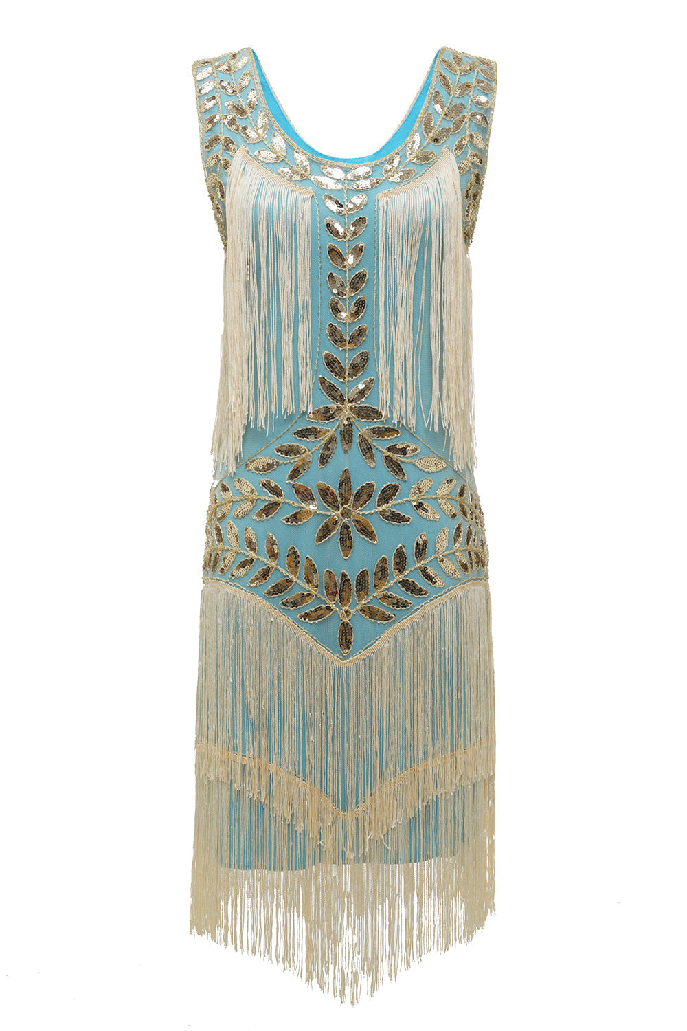 Glamorous 1920s Style Flapper Dress for Summer