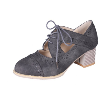 Gudveig | Women's Lace-Up Ankle Boots with Block Heel