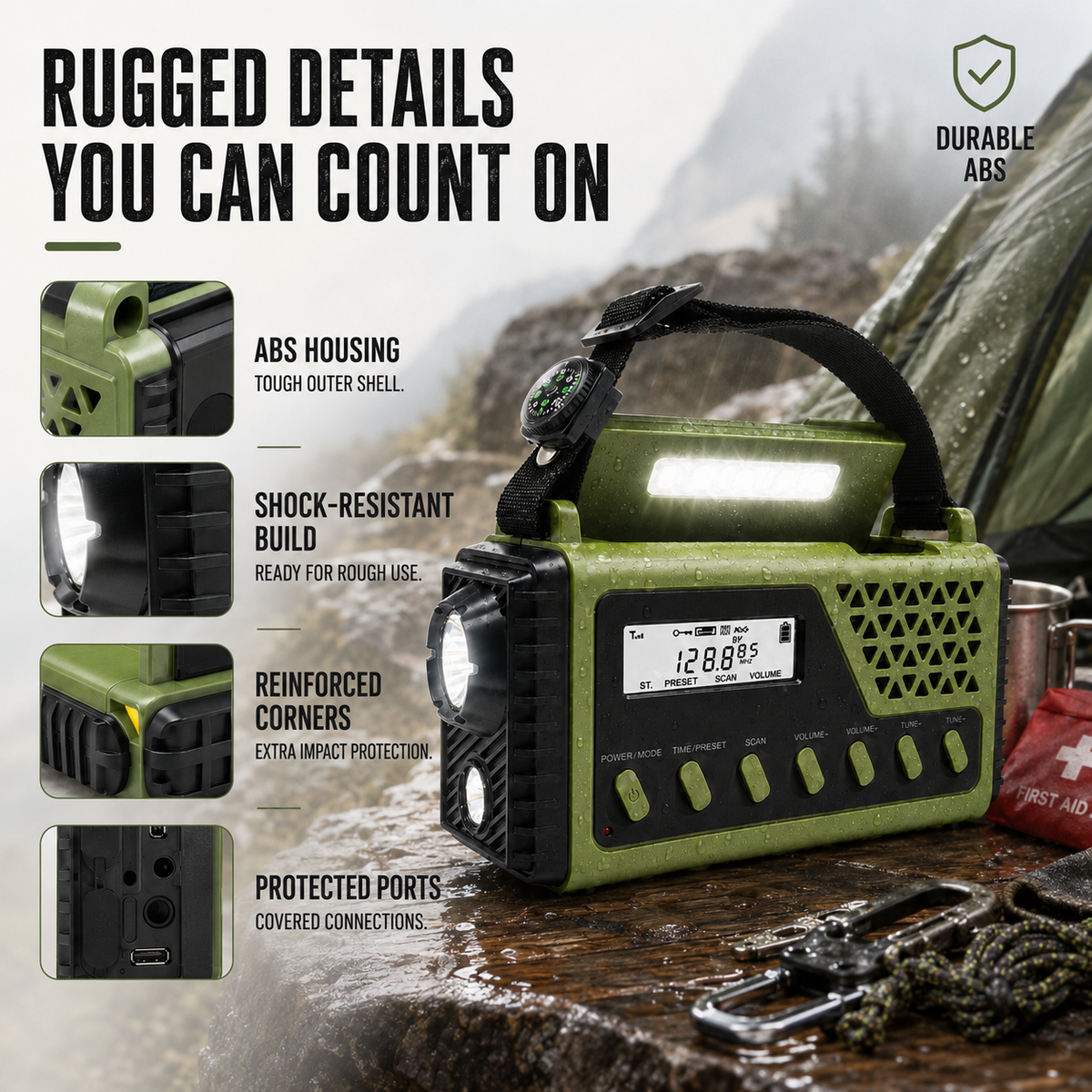 Hand Crank Emergency Radio