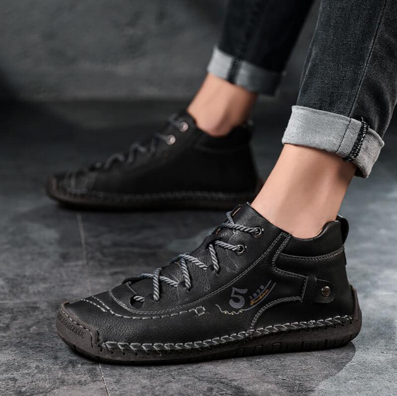 Hand-Stitched Vintage Ankle Boots