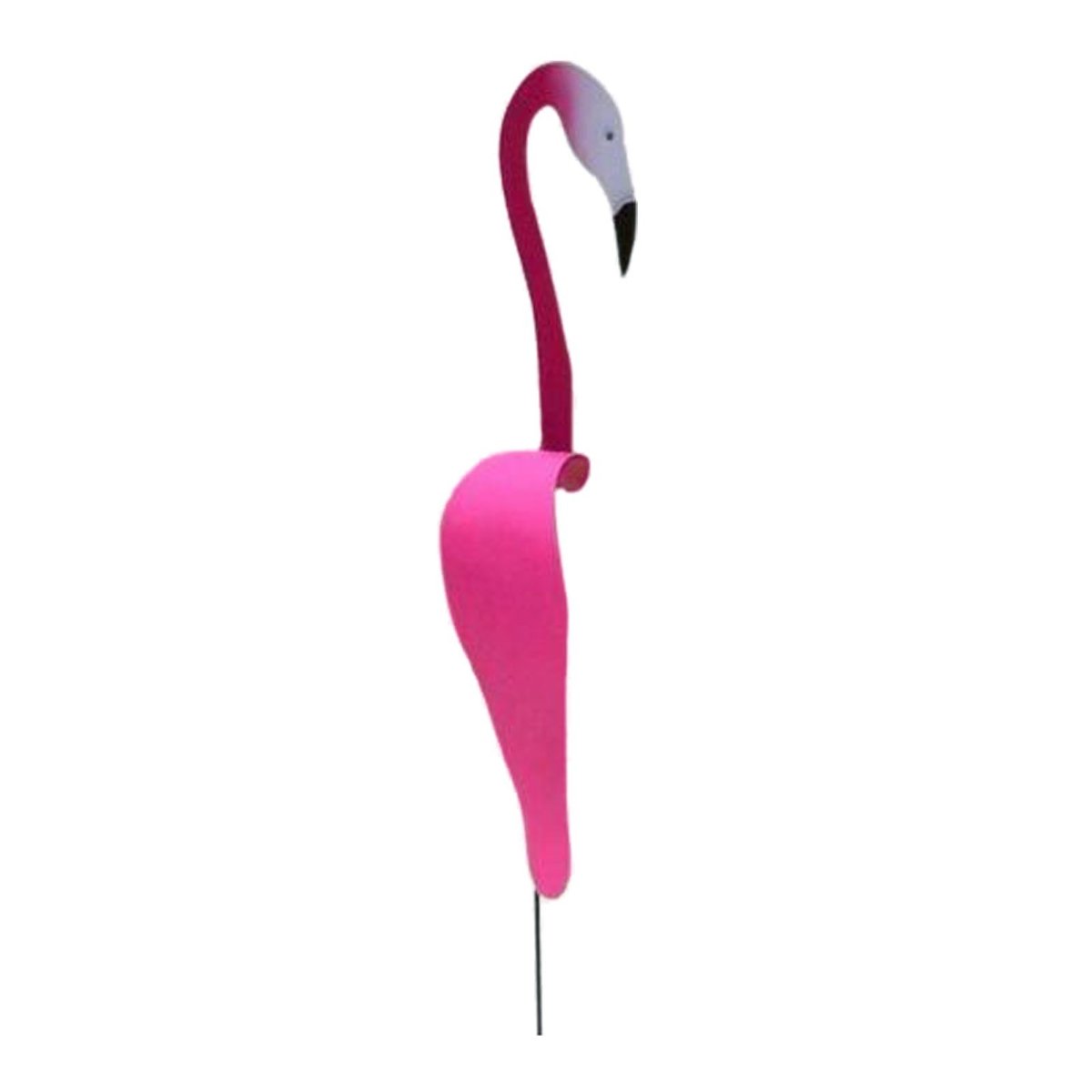 Handcrafted Aluminum Flamingo Garden Decor & Wind Indicator