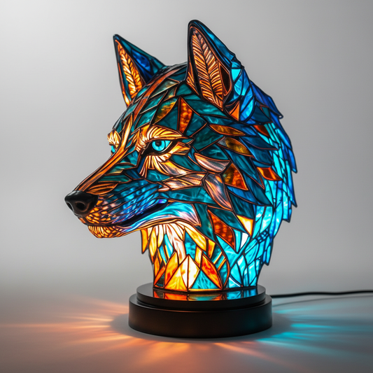 Handcrafted Animal Mosaic Lamp