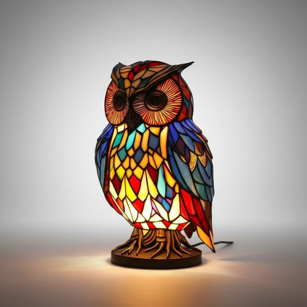 Handcrafted Animal Mosaic Lamp