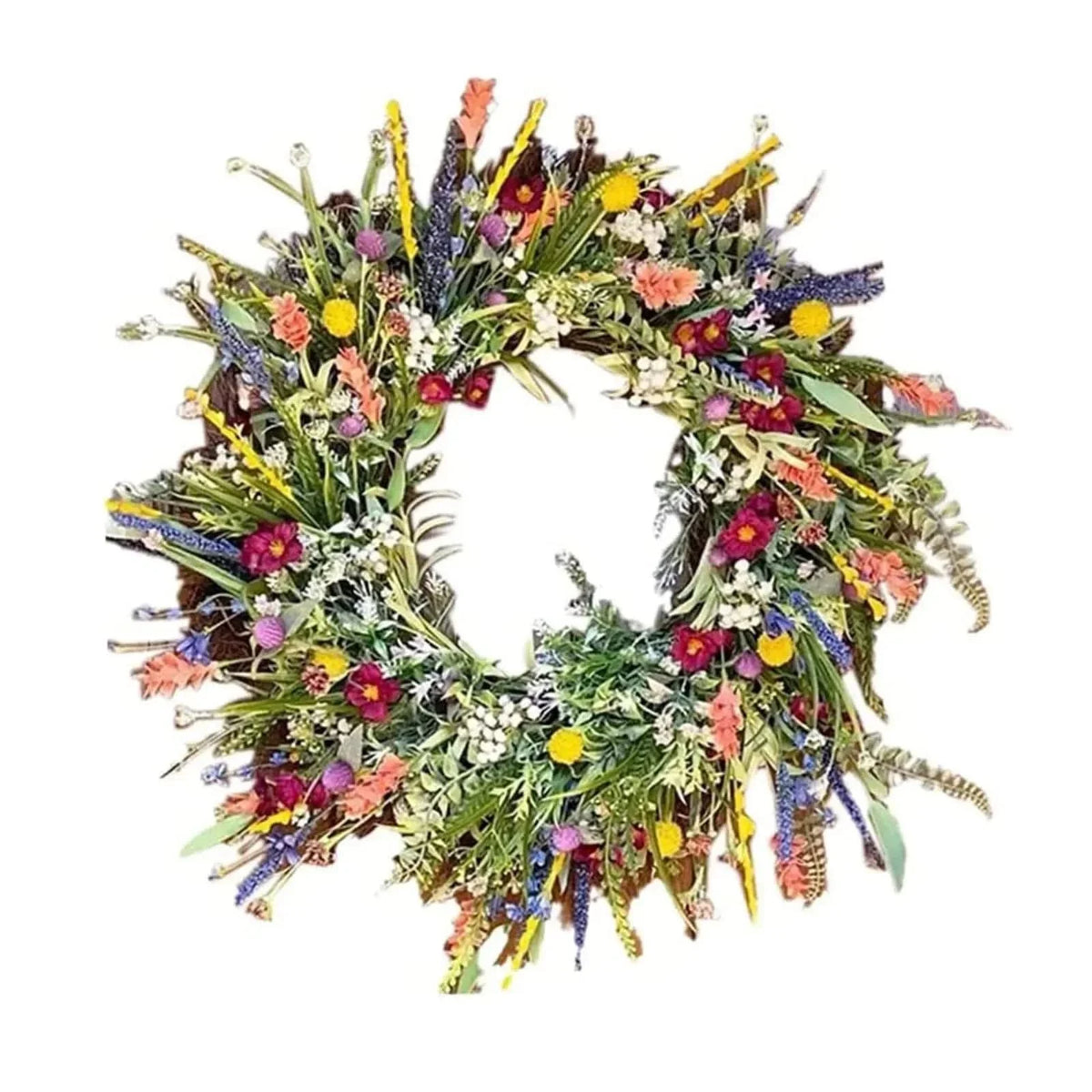 Handmade Floral Door Wreath for Indoor and Outdoor Use
