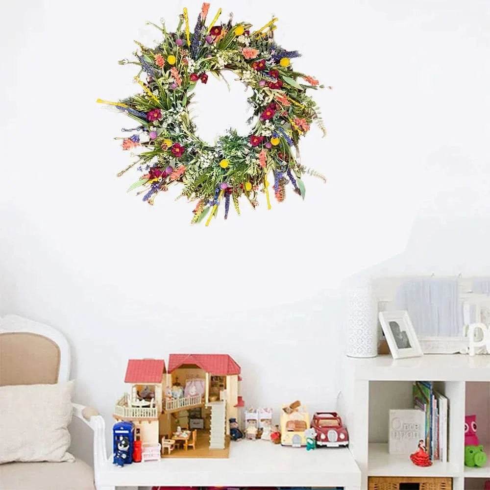 Handmade Floral Door Wreath for Indoor and Outdoor Use