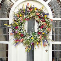 Handmade Texas Wildflower Wreath - Natural Decor
