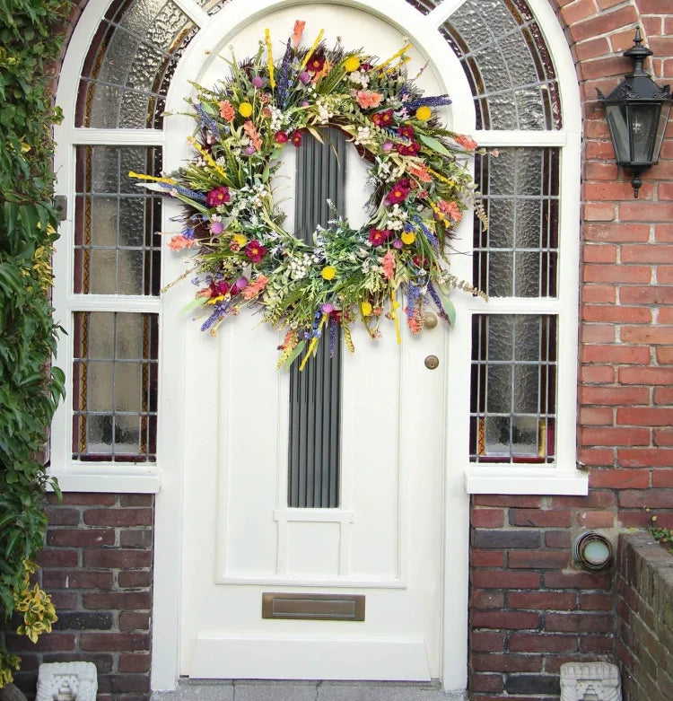 Handmade Texas Wildflower Wreath - Natural Decor