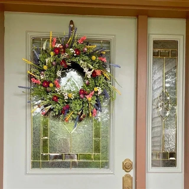 Handmade Texas Wildflower Wreath - Natural Decor