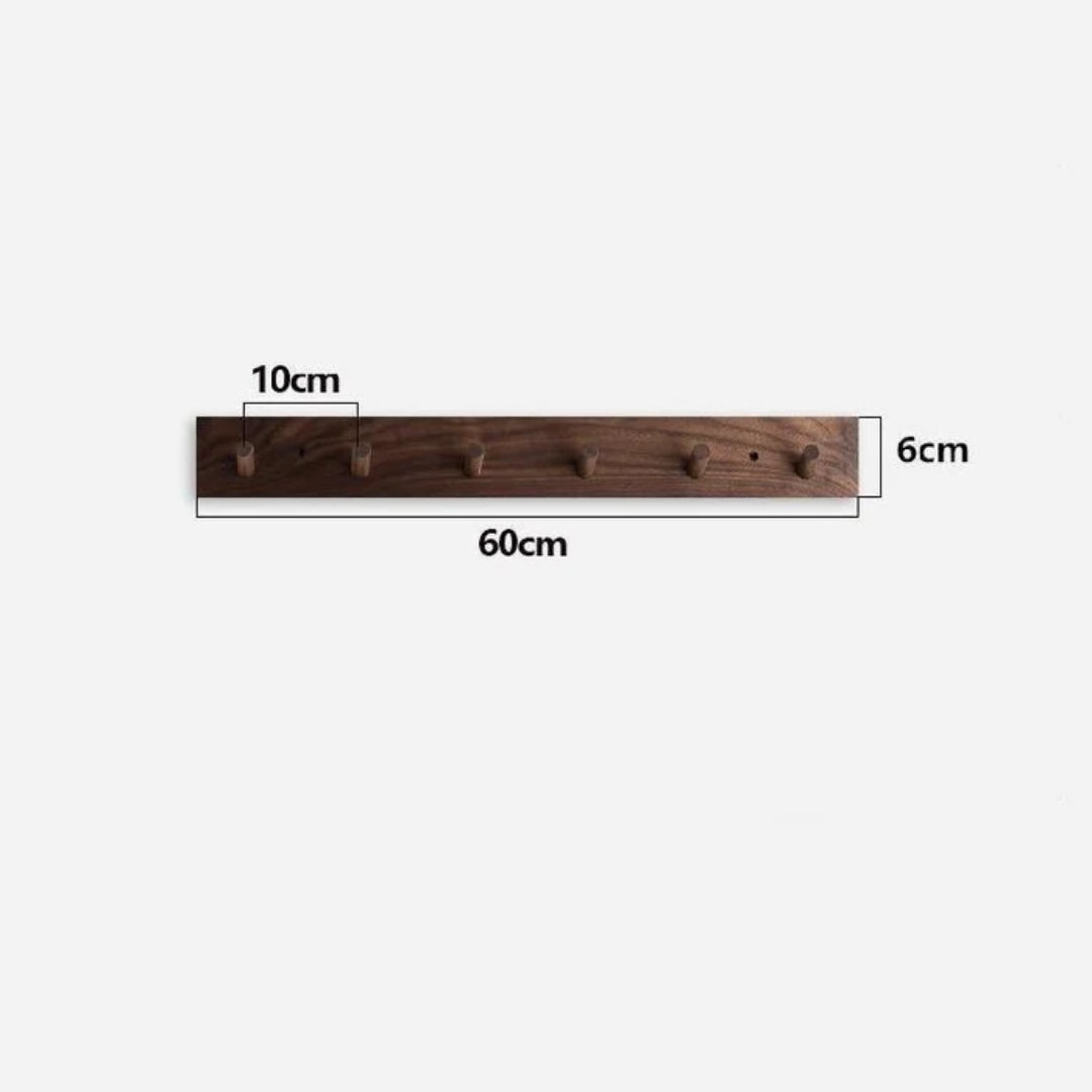 Handmade Wooden Japandi Design Coat Rack