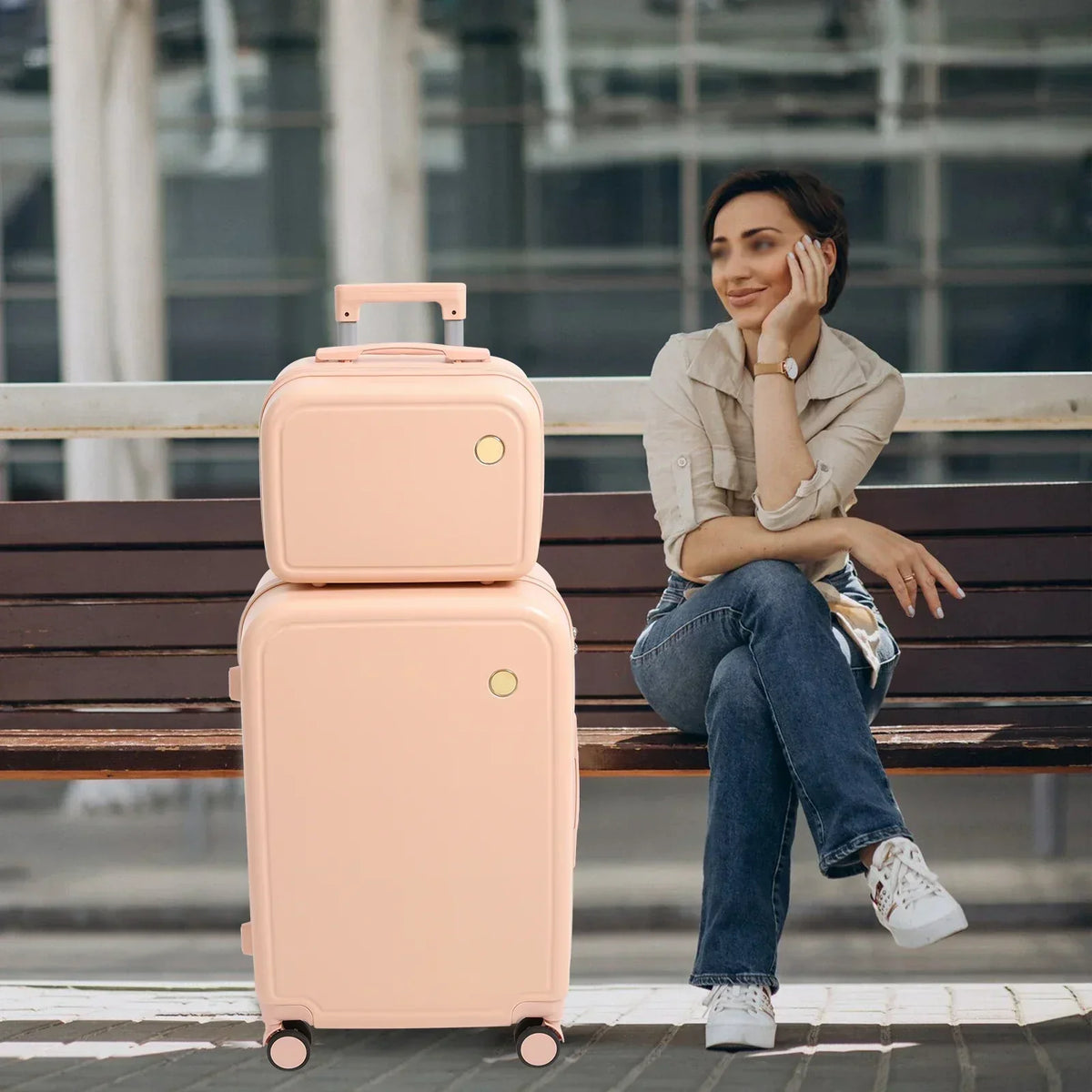 Hard Shell 2-Piece Luggage Set