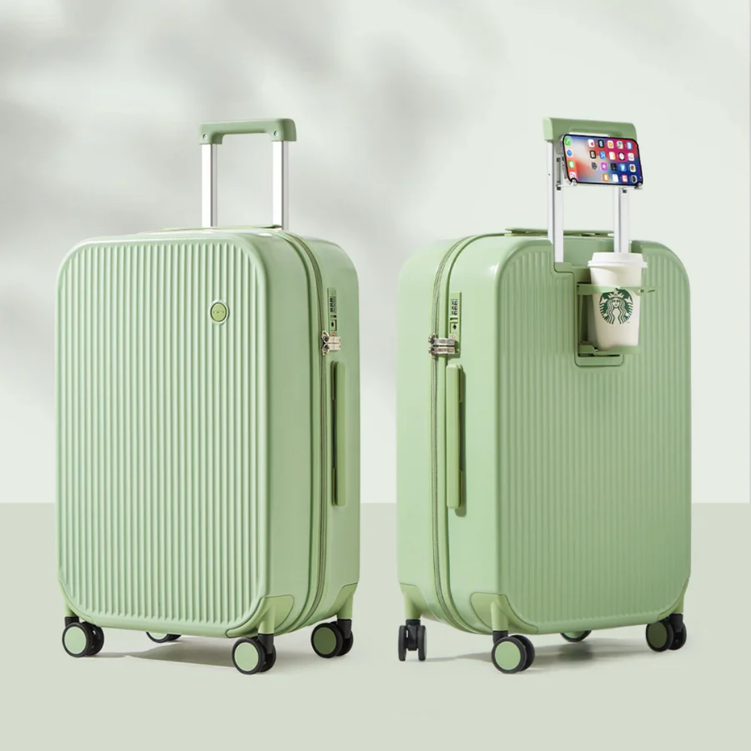 Hardshell Suitcase with Cup Holder