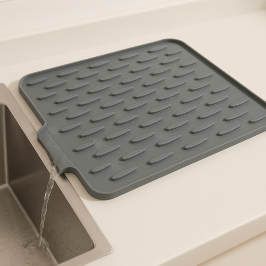 Heat-Resistant Non-Slip Silicone Drying Mat with Space-Saving Design